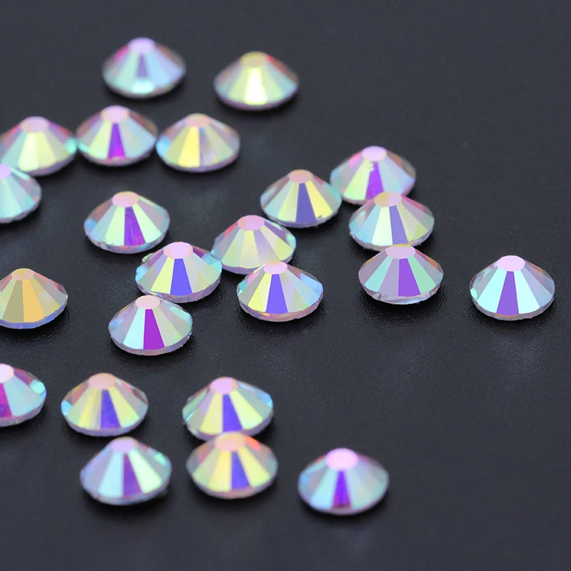 

Small Round Shining Strass Clear AB Hotfix Crystal Rhinestones Flatback Hot Fix Stones For DIY Clothing/Rhinestone diy wedding