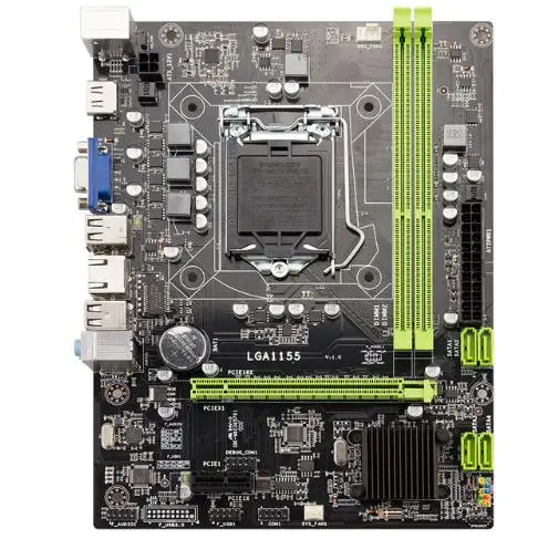

H61 Desktop Motherboard Lga1155 M-Atx For Core I3 I5 I7 Cpu Support Ddr3 Memory With 4 Ports Usb2.0 Vga Hdmi Port