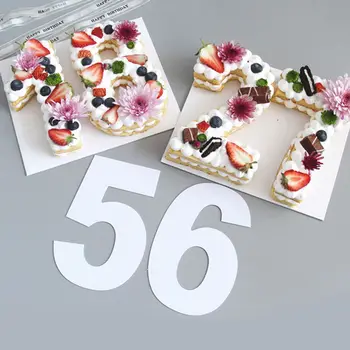 

PET 0-8 Numbers Cake Mold Cake Decorating Tools Confeitaria Maker Birthday Cake Design Bakeware Pastry Tools 4/6/8/10/12/14inch