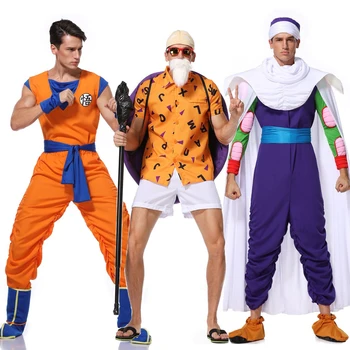 

Snailify Men Dragon Ball Z Costume Master Roshi Costume Goku Cosplay Piccolo Cosplay Halloween Costume For Adult