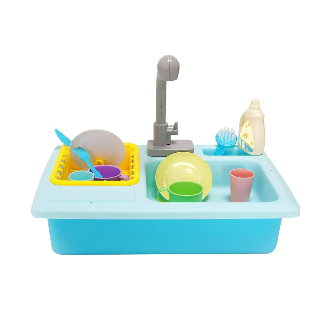 Пластиковая имитация электрическая раковина для посудомоечной машины дети ролевые игры кухня игрушечные наборы подарки для девочек на день рождения куклы для детей доступ дети - Цвет: 1
