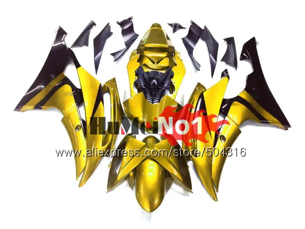 YZF600 для YAMAHA YZF-R6 YZF-600 YZF 600 R 6 37MC. 14 оранжевый черный YZF R6 YZFR6 2008 2009 2010 2011 2012 08 09 10 11 12 обтекатель - Цвет: No. 4 Golden