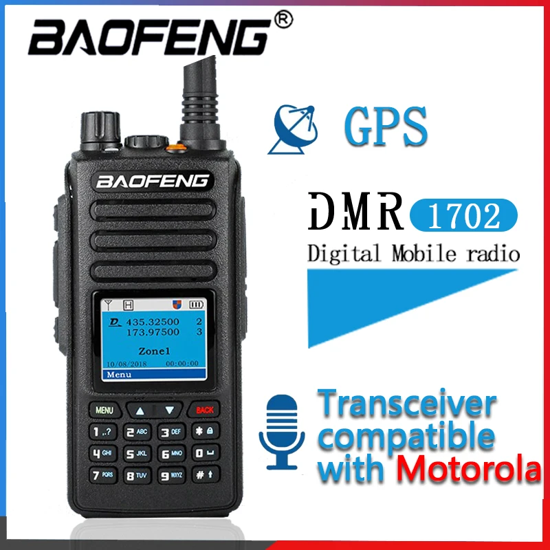 2020 Baofeng DMR Gps Walkie Talkie Dual Time Slot Dmr Digitale/Analoge Dmr Repeater Upgrade Van DM-1801 DM-1701 DM-1702 radio