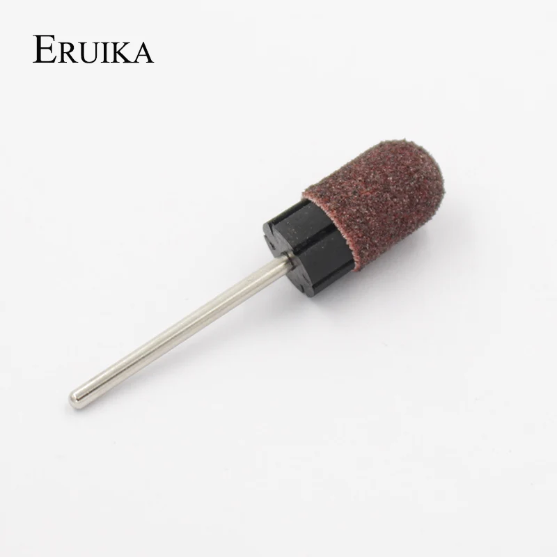 ERUIKA, 10 шт., 10*15 мм, сверло для ногтей, Шлифовальные полосы, колпачки для блоков, резиновая оправка для маникюра и педикюра, инструмент для дизайна ногтей