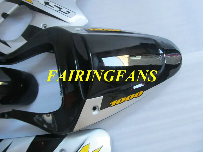 Пользовательские Обтекатели кузова для SUZUKI GSXR1000 2001 2002 2003 GSXR 1000 K2 00 01 02 ABS серебристо-черный обтекатель комплект+ подарки SS21