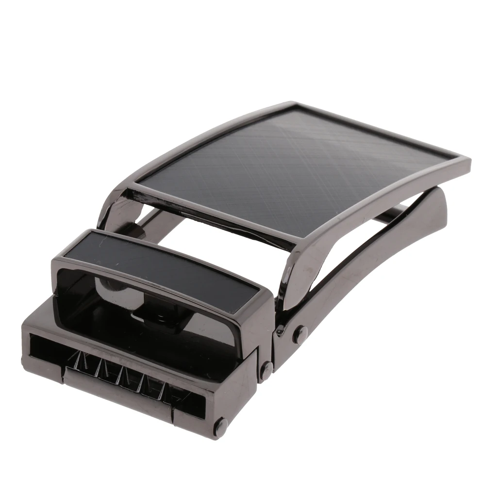 Mens Belt Buckle Automatic Slide Click Buckle Ratchet Leather Belt Buckle 3.6cm