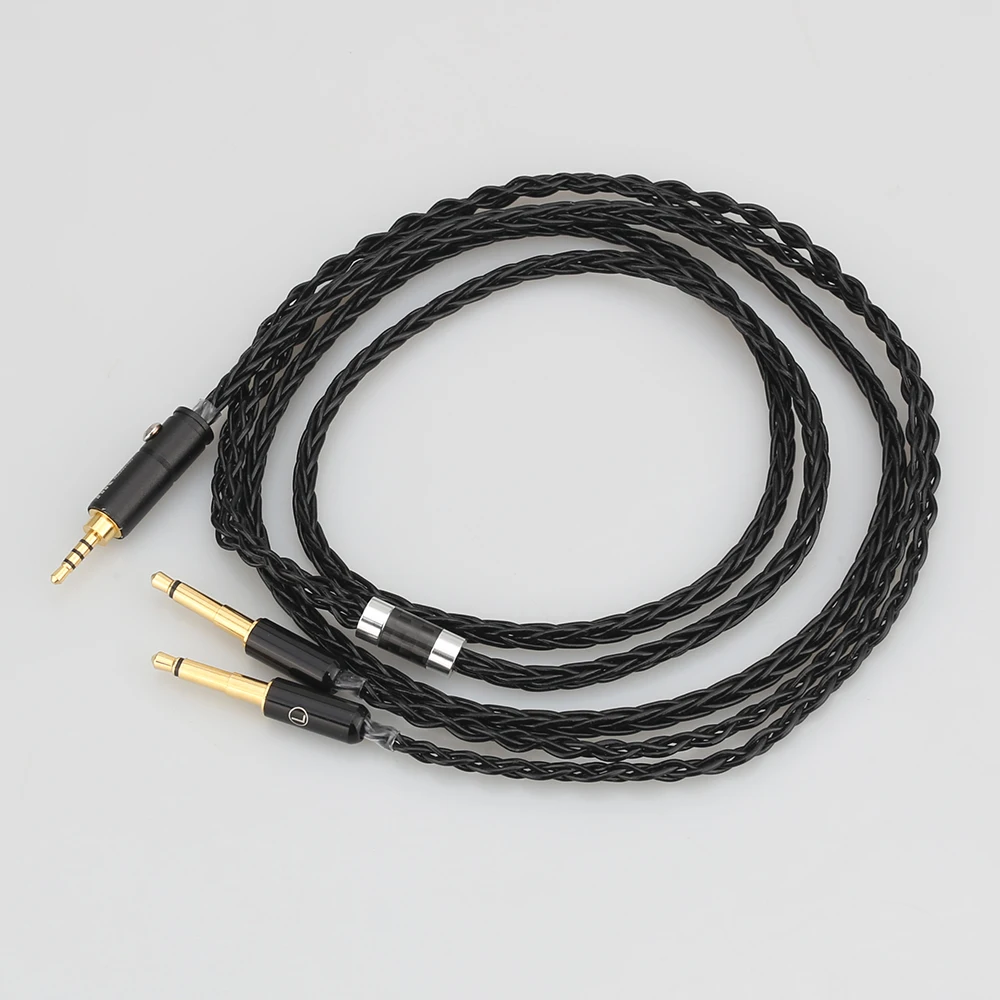 8 Cores 2 5 4 4mm Balanced Upgrade Cable for Meze 99 Classics T1P T5P t1 d8000 MDR Z7 D600 D7100 Headphone Handmade