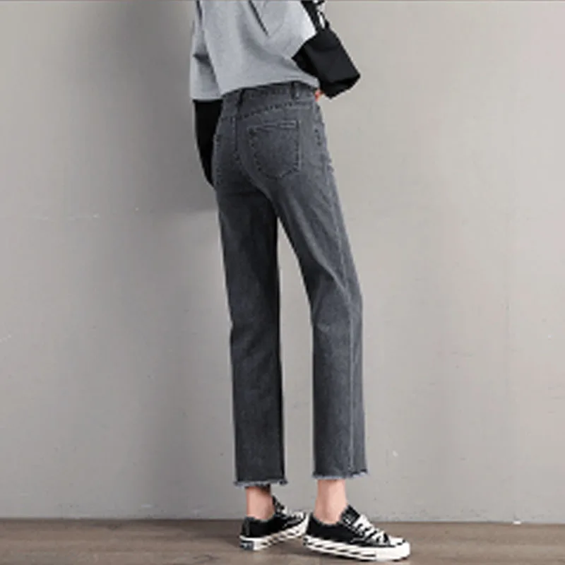 High Waist Jeans Women 2020 Summer New Korean Slim Slimming Loose Wide Leg Pants Straight Casual Pants For Ladies Pants