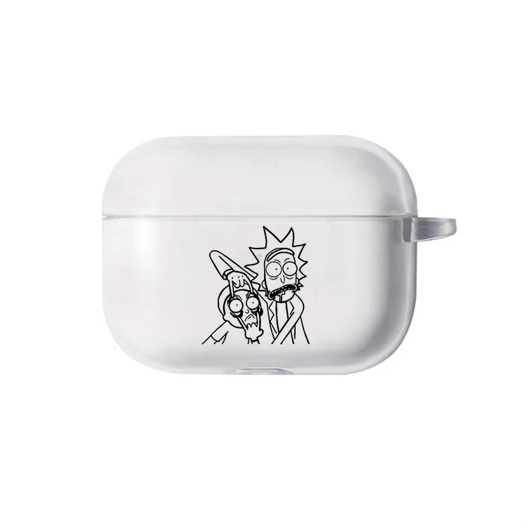 I301972 Чехол Airpods Pro с мультяшным принтом Рик и Морти, беспроводные Bluetooth наушники, милый чехол для Apple AirPods pro, силиконовый чехол для зарядки, чехол - Цвет: I301972