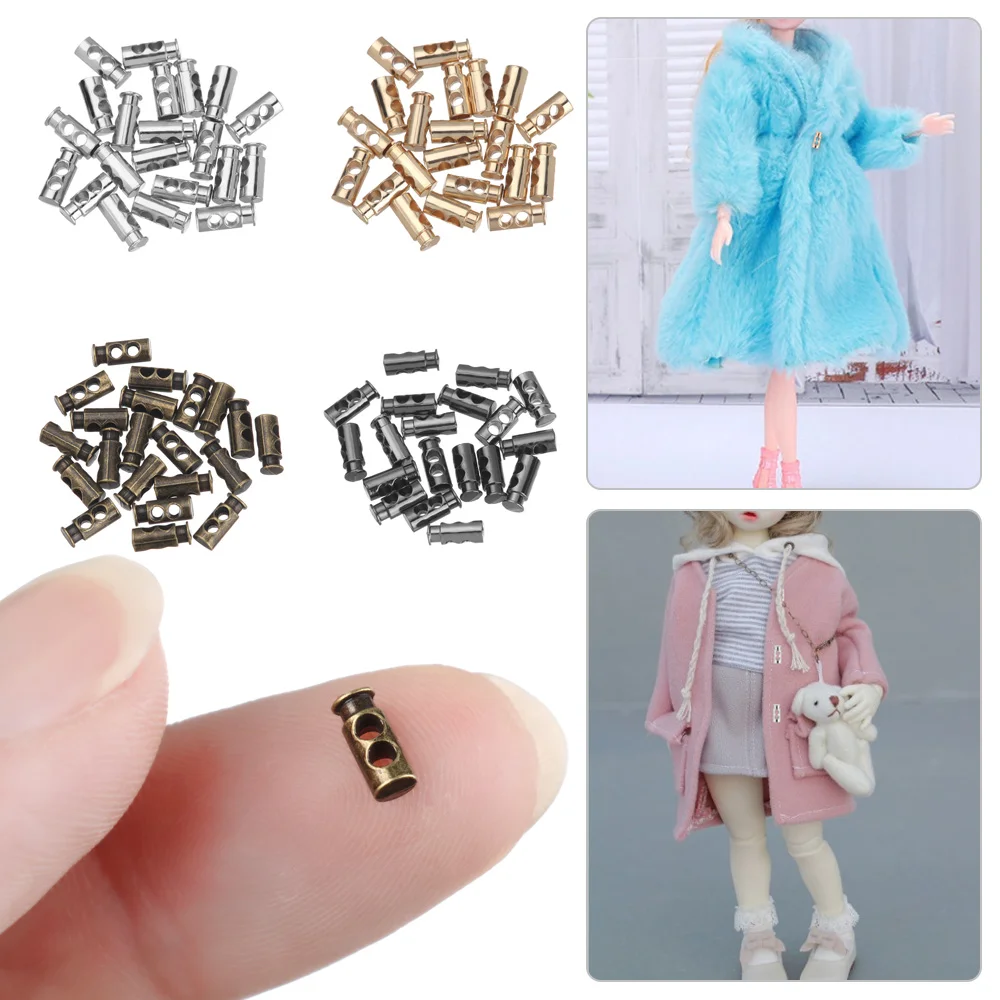 20Pcs 7mm Mini Drawstring Buckles for DIY Dolls Clothes Ultrasmall ...