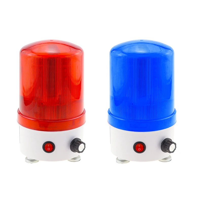 New sound and light alarm 220v24v12v rotary warning light adjustable volume led sound and light integrated alarm indicator light