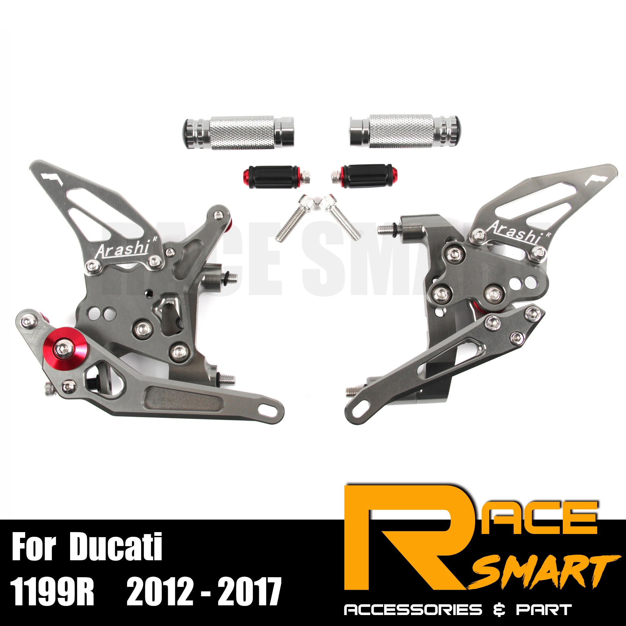 Подножка мотоциклиста для ног DUCATI 1199R 2012- Peg педаль аксессуары для мотоциклов CNC Регулируемые задние наборы