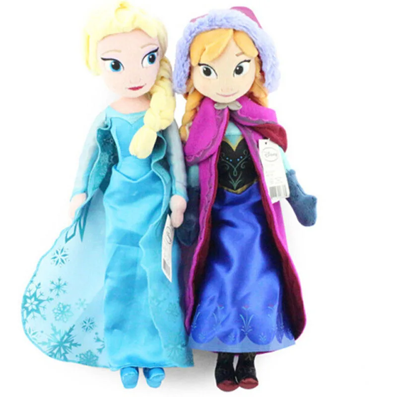 Мягкие плюшевые куклы Disney Холодное сердце Эльза Анна принцесса Олаф снеговик