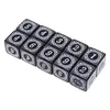 10Pcs D6 Polyhedral Dice Square Edged Numbers 6 Sided Dices Beads Table Board Game for Bar Club Party ► Photo 2/6
