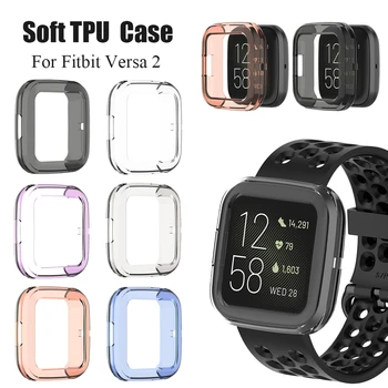 

Soft TPU Protector Case For Fitbit Versa 2 Watch 360 Degree Protection Ultra-Thin Soft Cover Smart Watch Screen Protective Case