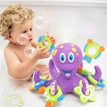 

Baby Bath Toys Kids Bathing Shower Toys Water Floating Octopus Bathroom Beach Pool Interactive Toys for Kids Children