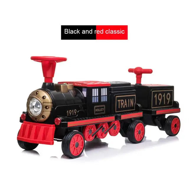 Electric Train Toy Car Railway and Tracks Steam Locomotive Engine Diecast Educational Game Boys Toys for Children Kid Gift 1