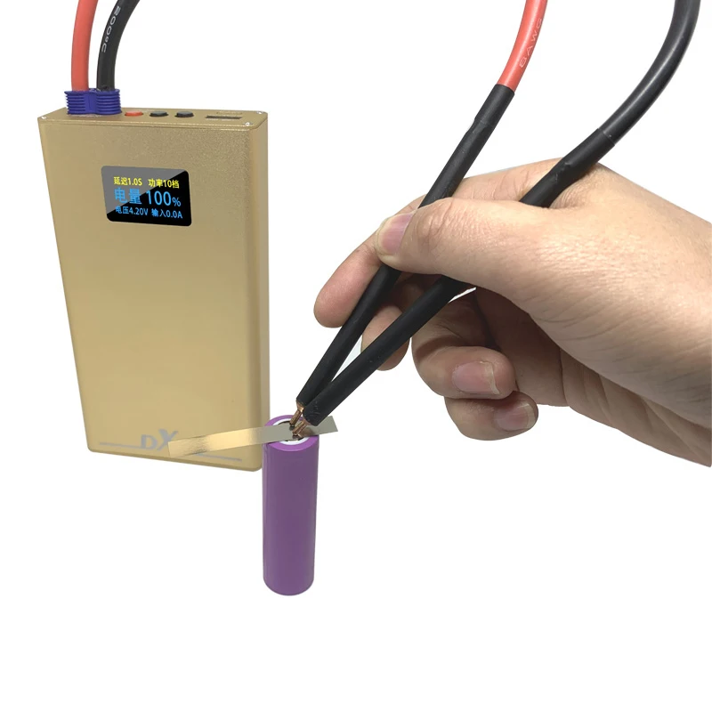 Точечные ручки 10600 мА · ч DX10 ручная точечная сварка Machine 6 * 300A Mos 8 Awg для 18650 0 2 мм