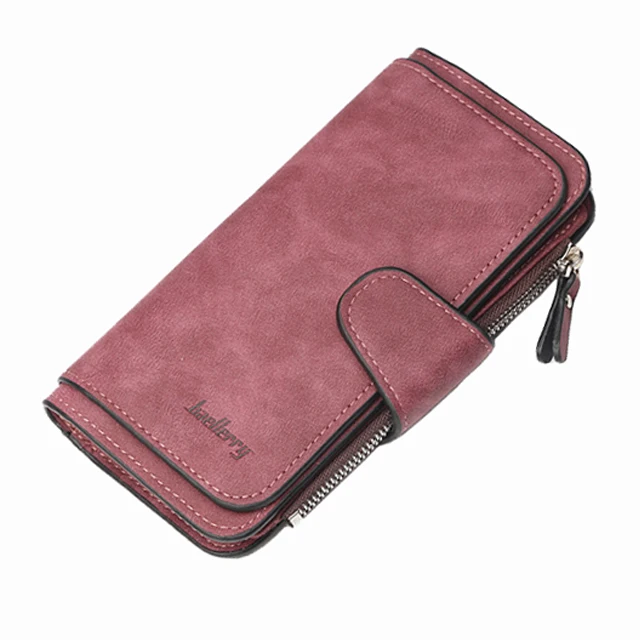 dark red Лидер продаж, брендовый кошелек для женщин, скраб, кожа, женские кошельки, высокое качество, женский клатч, кошелек, длинный женский кошелек, Carteira Feminina - Цвет: dark red