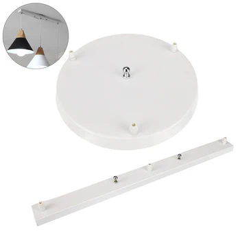 

3 Holes Pendant Lamp Base Chandeliers Light Fittings DIY Ceiling Lamp Base Plate Round / Rectangular Accessories Lighting