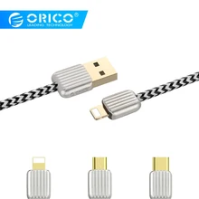 ORICO KTM2 USB кабель 2.1A кабель для зарядки и синхронизации данных для huawei P20 быстрое зарядное устройство адаптер для мобильного телефона и планшета