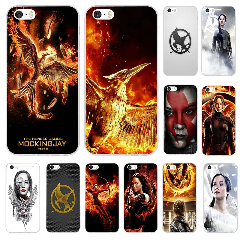 Мягкие силиконовые чехлы для мобильных телефонов из ТПУ, сумки для iPhone 8, 7, 6, 6S Plus, X, XR, XS, 11 Pro Max, 10, 5, 5S, SE, 5C, 4, 4S, в виде ракушки, Голодные игры