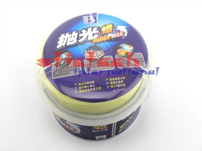 by DHL or Fedex 50pcs Polishing Paste Car Paste Wax Gloss Car Polishes Wax Paint Care Hard include spongia