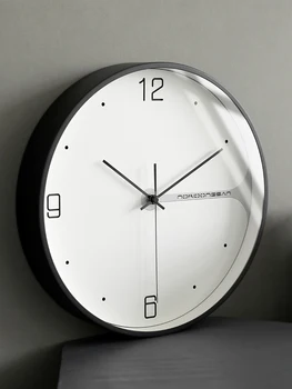 

Simple Round Nordic Wall Clock Living Room Rustic Minimalist Wall Clock Modern Design Kitchen Home Decor Horloge Murale JJ60WC