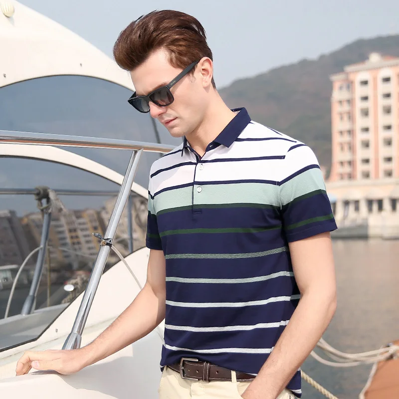 

Men short sleeve Poloshirts shirt 2020 Summer New Casual Cotton Men Tops purple blue green Male clothing 5528