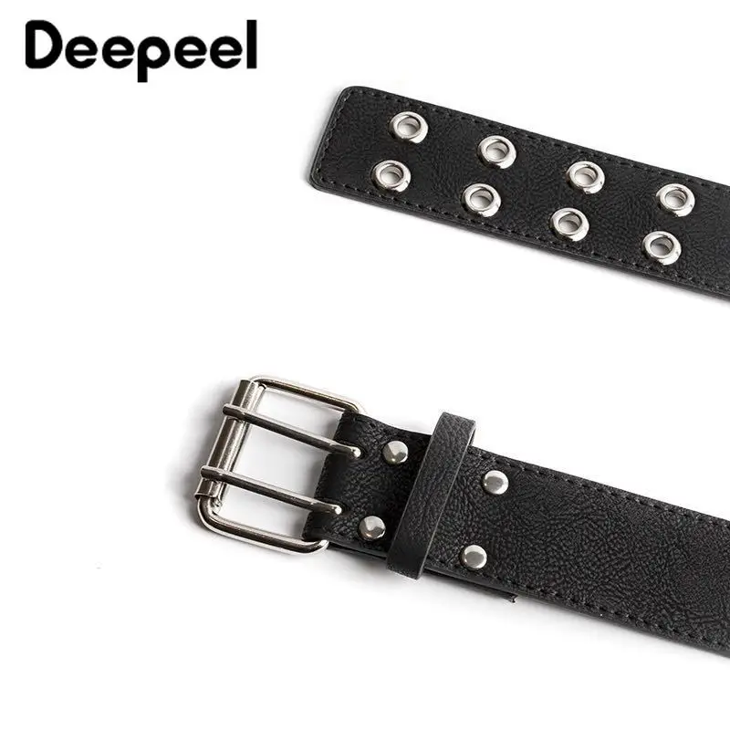 Deepeel 3,2*110 см двойная пряжка с двойным выхлопом винт Пу широкий пояс Дамская мода брюки платье с поясом Декор YB253
