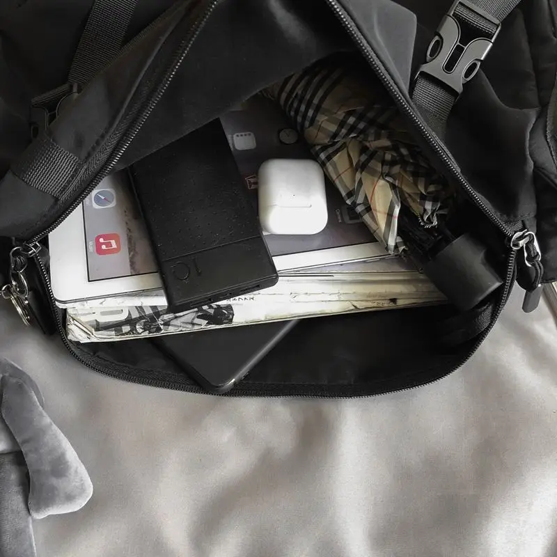 Japanese Functional Nylon Sling Bag Neutral Large Capacity Shoulder Handbags Crossbody Bags for Women Girl Messenger Tas crossbody bag women shoulder bag women messenger bag