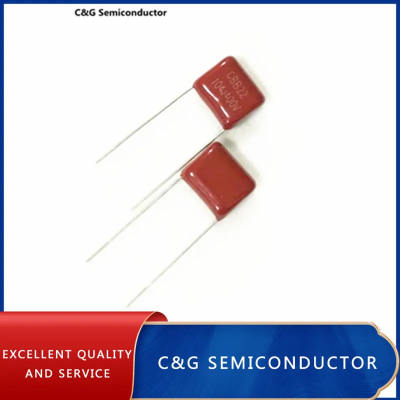 10 шт. Металлизированный пленочный Конденсатор CBB 104K 104J 400V CL21 0 1 мкФ 100NF 104 |