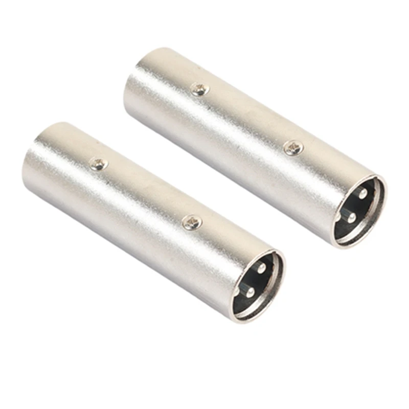 XLR Male To XLR Male Connector Gender change 2 Pack 