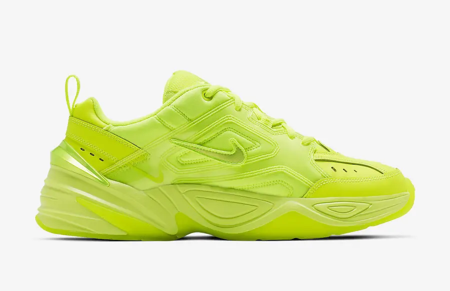 Nike M2k Tekno Мужские Кроссовки флуоресцентный зеленый тренд цвет уличная спортивная обувь CI5749 оригинальная аутентичная