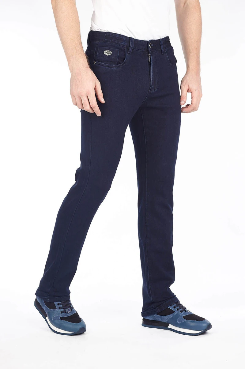 BILLIONAIRE Jeans Cowhide Cotton men new winter Thick Business comfort embroidery European size big zipper free shipping