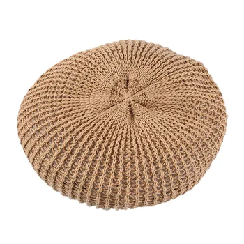 

DOUBCHOW Women's Knit Solid Color Breathable Artist French Berets Hats 2020 New Spring Pumpkin Maiden Retro Baret Beanies Cap