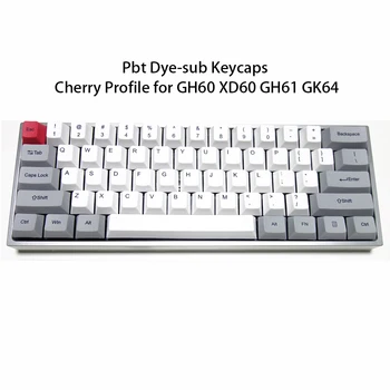 

Thick PBT Dye-sublimated Keycaps Cherry Profile Fit Cherry MX Switches for GK61 GK64 GH60 XD60 XD64 Mechanical Keyboards