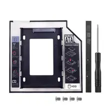 Универсальный SATA 2nd HDD жесткий диск корпус внешний Caddy чехол SSD CD/DVD-ROM ноутбук оптический диск жесткий для 9,5 мм B Q6B7