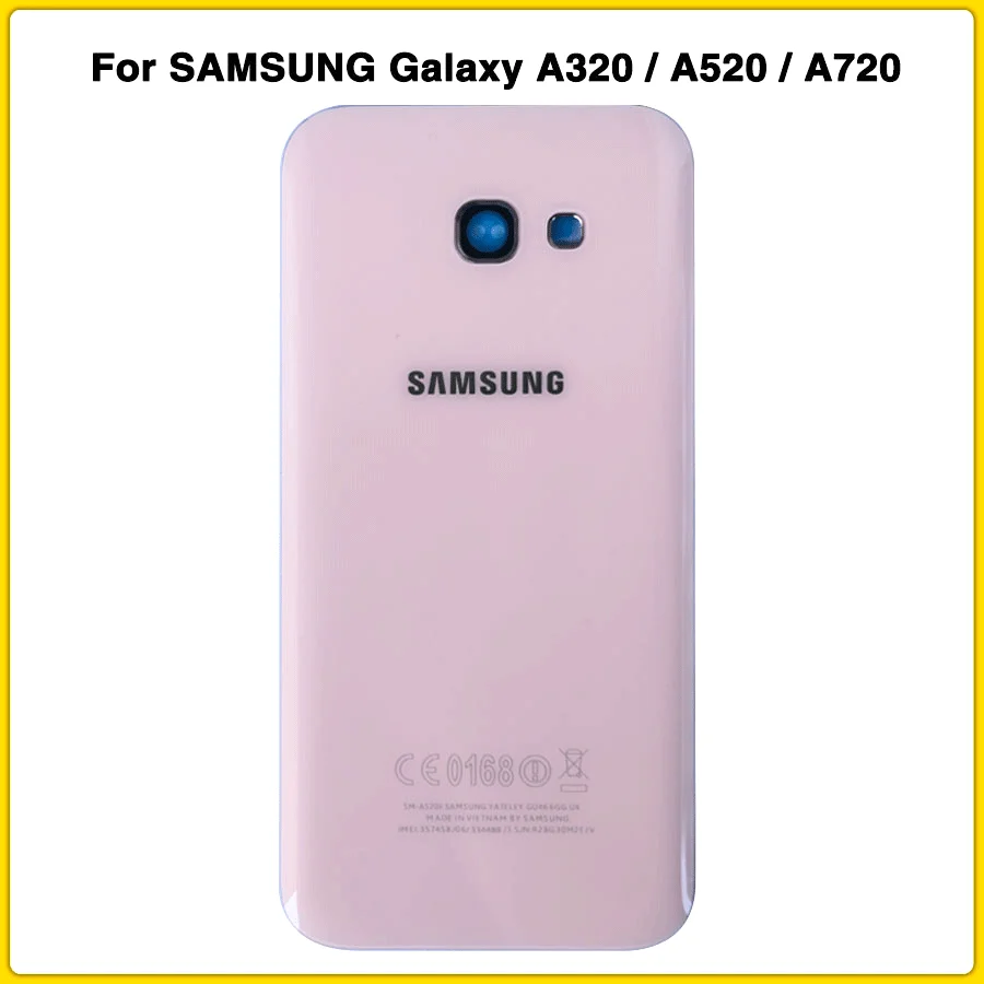 Чехол на заднюю панель для SAMSUNG Galaxy A3 A5 A7 A320 A520 A720 с объективом, задняя крышка на дверь+ клей