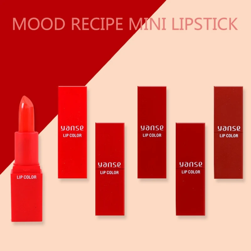 5pcs Mini Matte Silky Lipstick Set Waterproof Non-stick Cup Long Lasting Colorfast Pearlescent Lipstick Kit