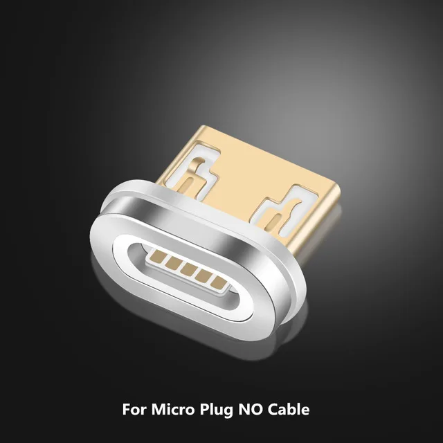 Магнитный кабель 3а mi cro usb type C для Xiaomi mi 9T Red mi samsung S10 huawei Быстрая зарядка Магнит USB зарядное устройство для мобильного телефона - Цвет: For Micro Plug