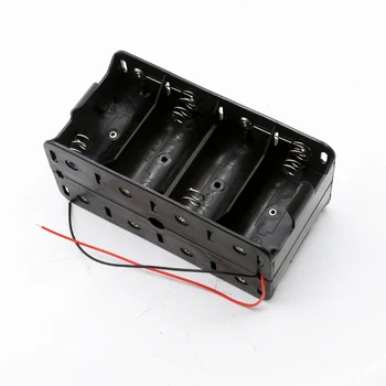 

8 Slots D Size Battery Box Holder 12V DC DIY Rechargeable Battery Case 8 x 1.5V Battery Storage Box with Switch