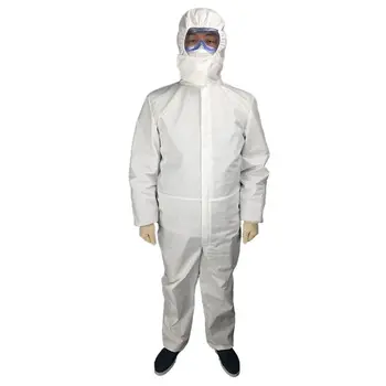 

Disposable Non-woven Surgical Gown Breathable Apron Elastic Dust Proof Overalls fabric made Non woven 1pcs