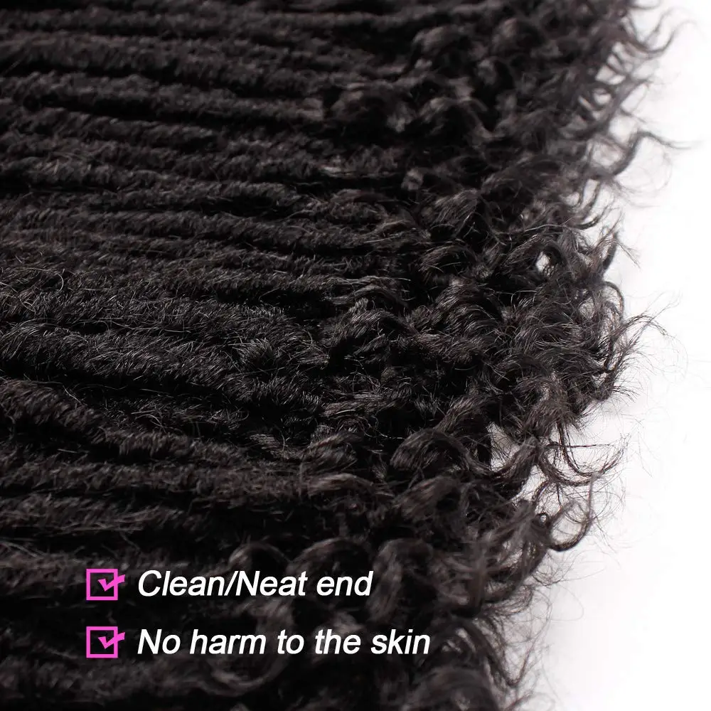 Goddess искусственные локоны в стиле Crochet волосы прямые Goddess Locs с кудрявыми концами синтетические вязанные крючком волосы косы для черных женщин умная коса