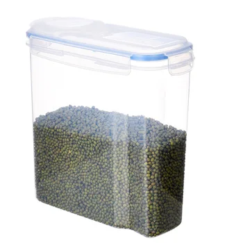 

Transparent Food Grade Plastic Kitchen Storage Box Tanks Kitchen Accessories Cereal Storage Containers Bean Rice Organizer