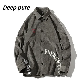 

men，shirt，long sleeve ，oversized ，harajuku，streetwear，casual，flannel，letter，clothes，black ，grey，3XL,4XL,5X.