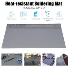 Reparatur Pad Isolierung Wärme Beständig Löten Station Silicon Löten Matte Arbeit Pad Schreibtisch Plattform Löten Reparatur Station