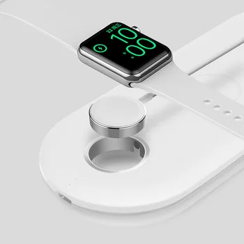 

10W Qi Wireless Charger For Iphone X XS XR 8 Plus 3 IN 1 Fast Chargeur Quick Charge For Apple Watch Cargador Inalambrico