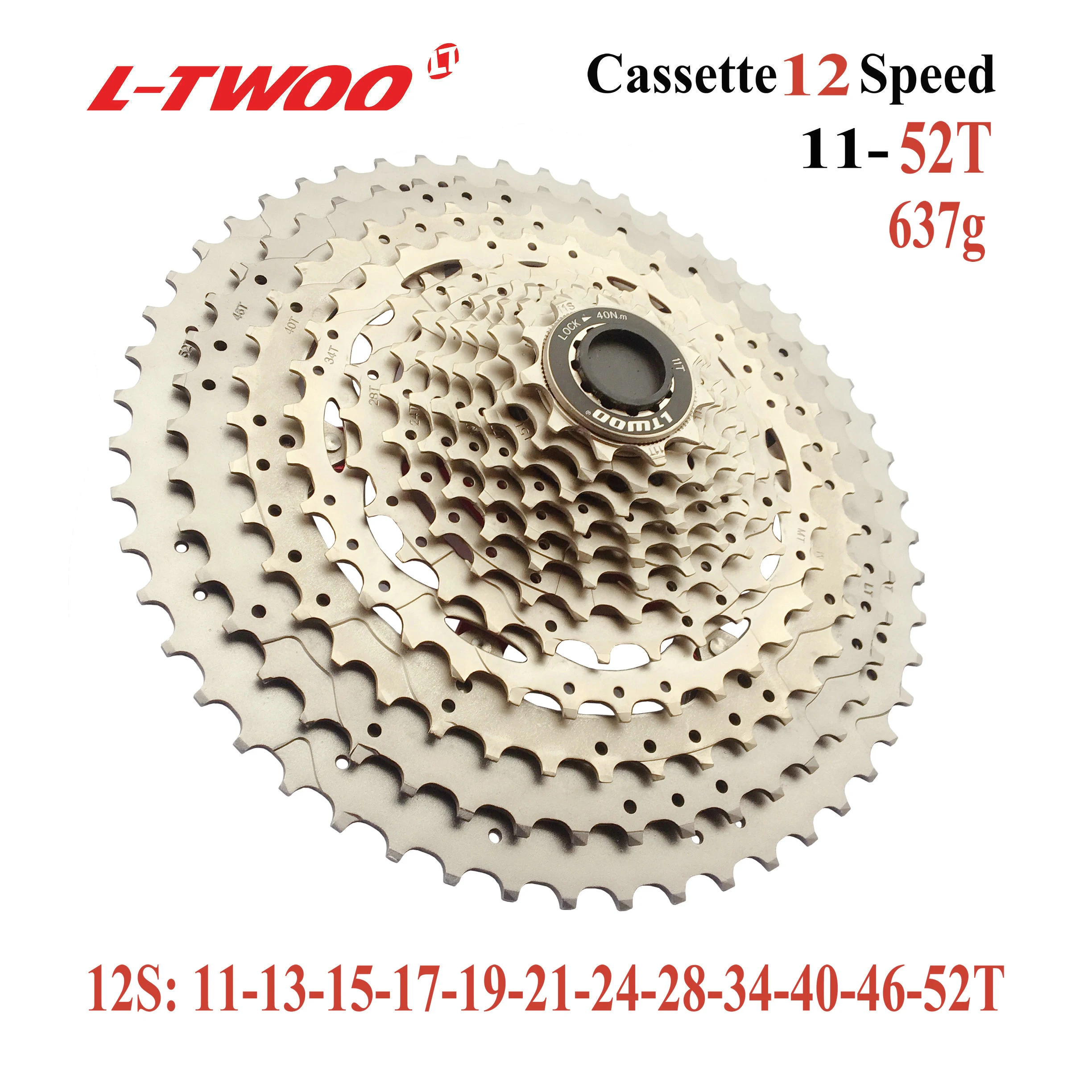 LTWOO zracing велосипедная кассета 9 10 11 12 скоростной MTB велосипед freewheel 36T/11 42T/46T/11 50T/11 52T