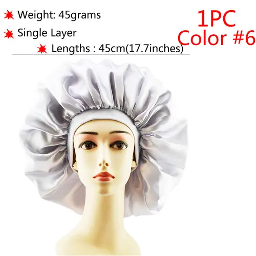 New Silk Sleeping Cap Night Hat Head Cover Bonnet Satin Cheveux Nuit For Curly Hair Care Women Beauty Maintenance Designer - Image 28